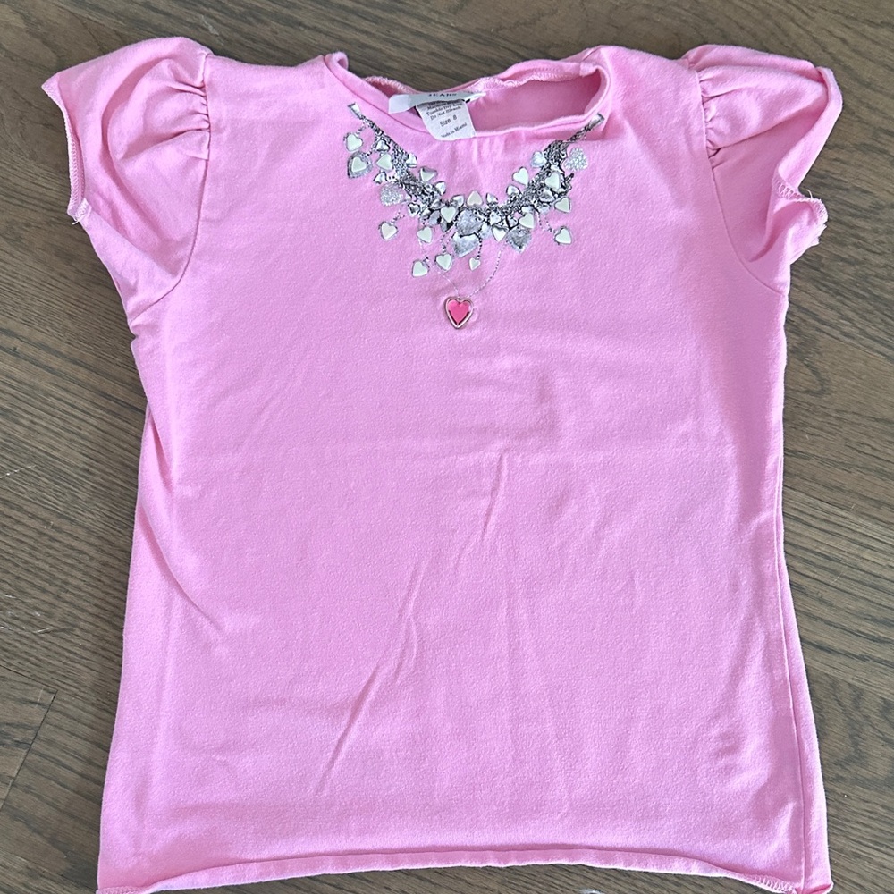 Hope Jeans Pink Shirt with Hearts